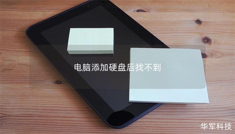 電腦添加硬盤后找不到