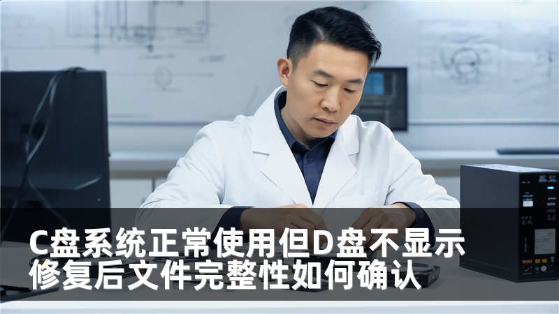 C盤(pán)系統(tǒng)正常使用但D盤(pán)不顯示修復(fù)后文件完整性如何確認(rèn)
