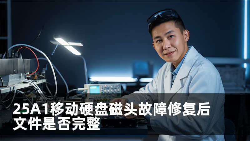 25A1移動硬盤磁頭故障修復后文件是否完整