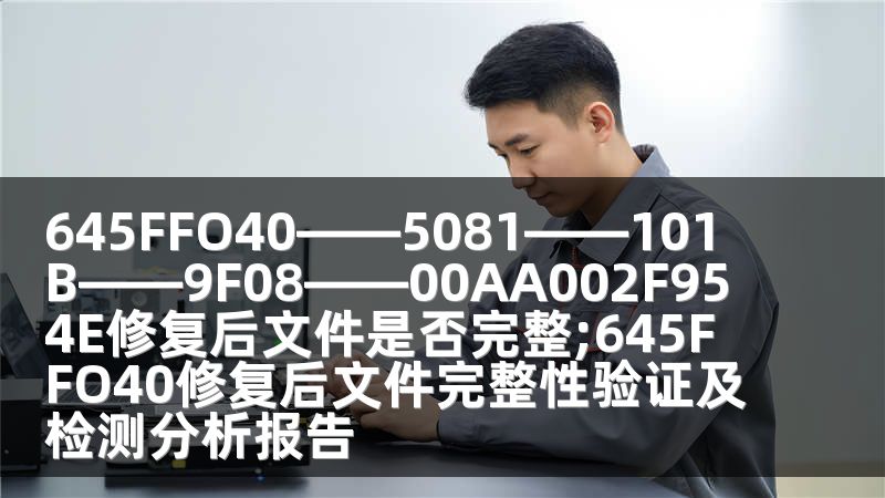 645FFO40——5081——101B——9F08——00AA002F954E修復(fù)后文件是否完整;645FFO40修復(fù)后文件完整性驗(yàn)證及檢測分析報(bào)告